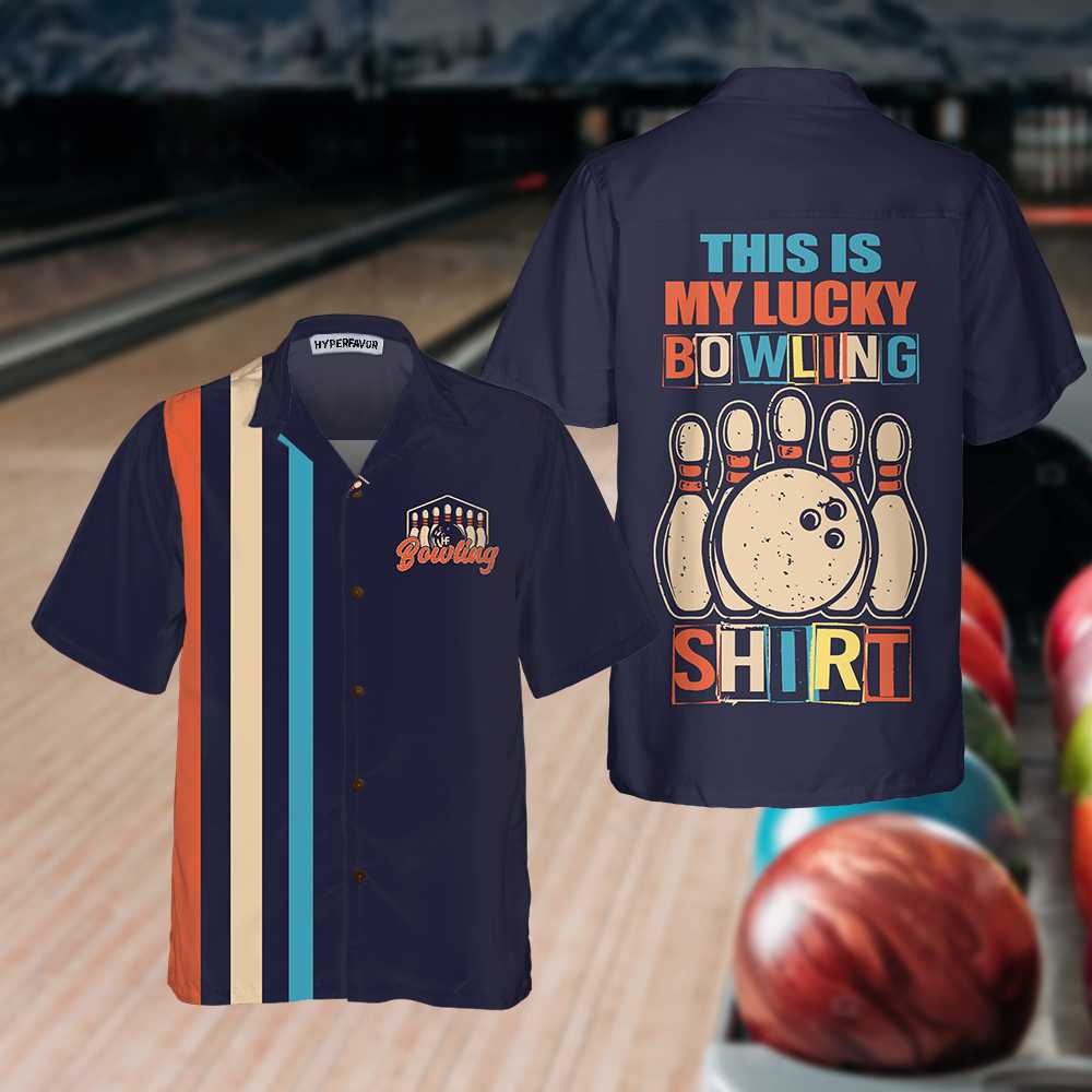 This Is My Lucky Bowling Hawaiian Shirt Colorful Bowling Ball Shirt Best Gift For Bowling Player 1